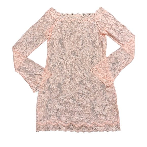 VICTORIA’S SECRET Sheer Pink Mini Dress - Picture 1 of 4